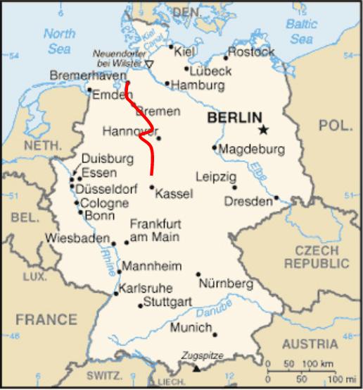 allemagne Bremerhaven plan