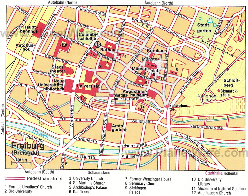 freiburg ville plan