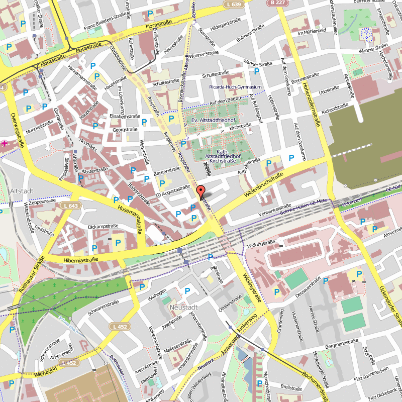 Gelsenkirchen street plan