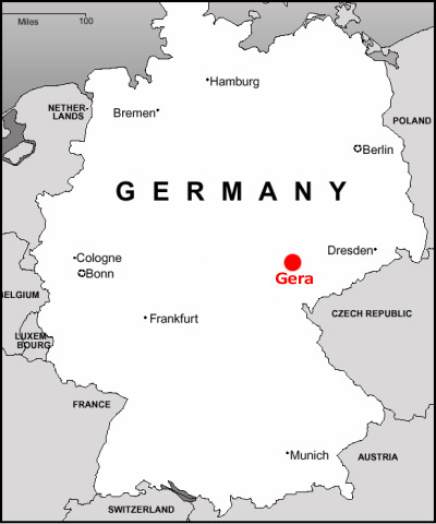 allemagne Gera plan