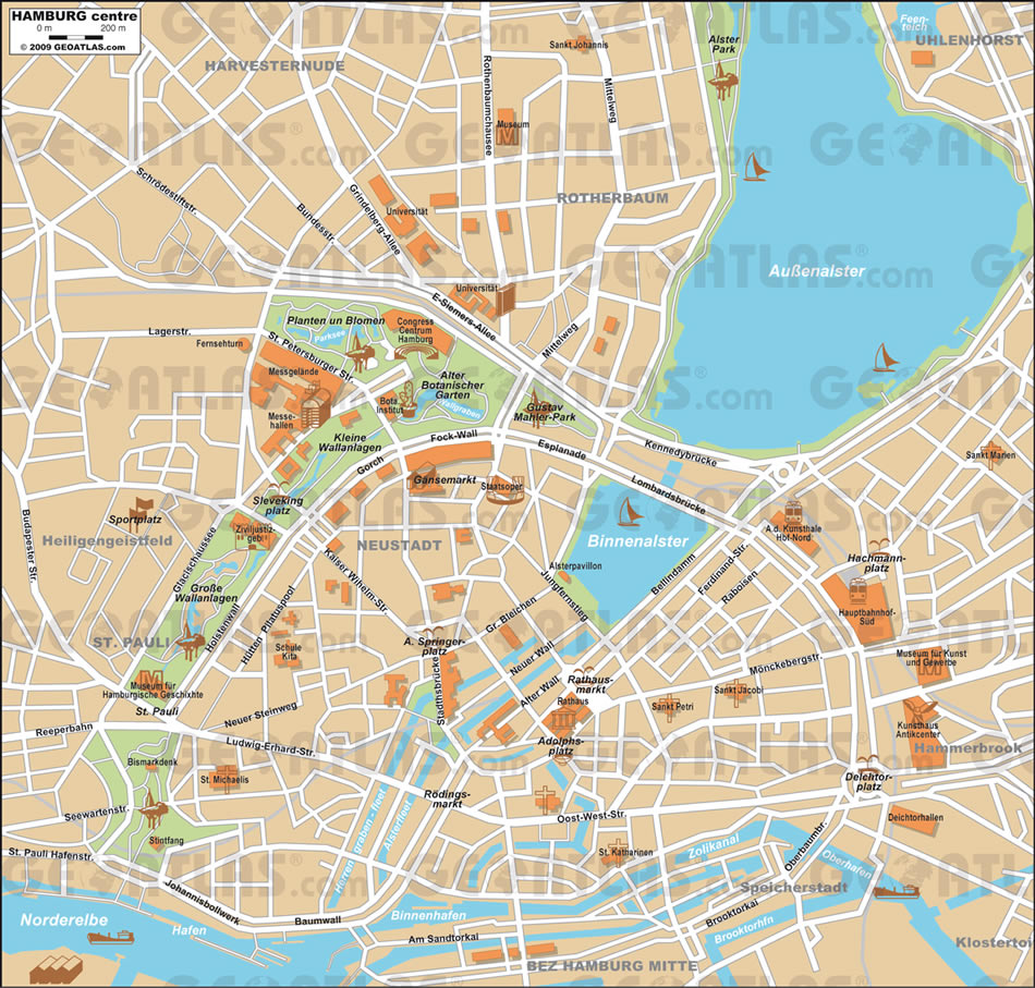 Hamburg centre plan