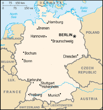 allemagne Karlsruhe plan