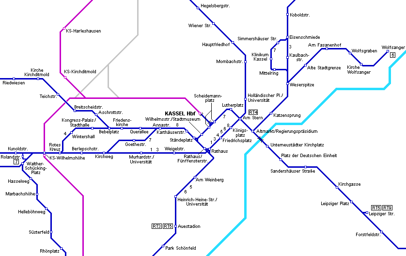 Kassel metro plan