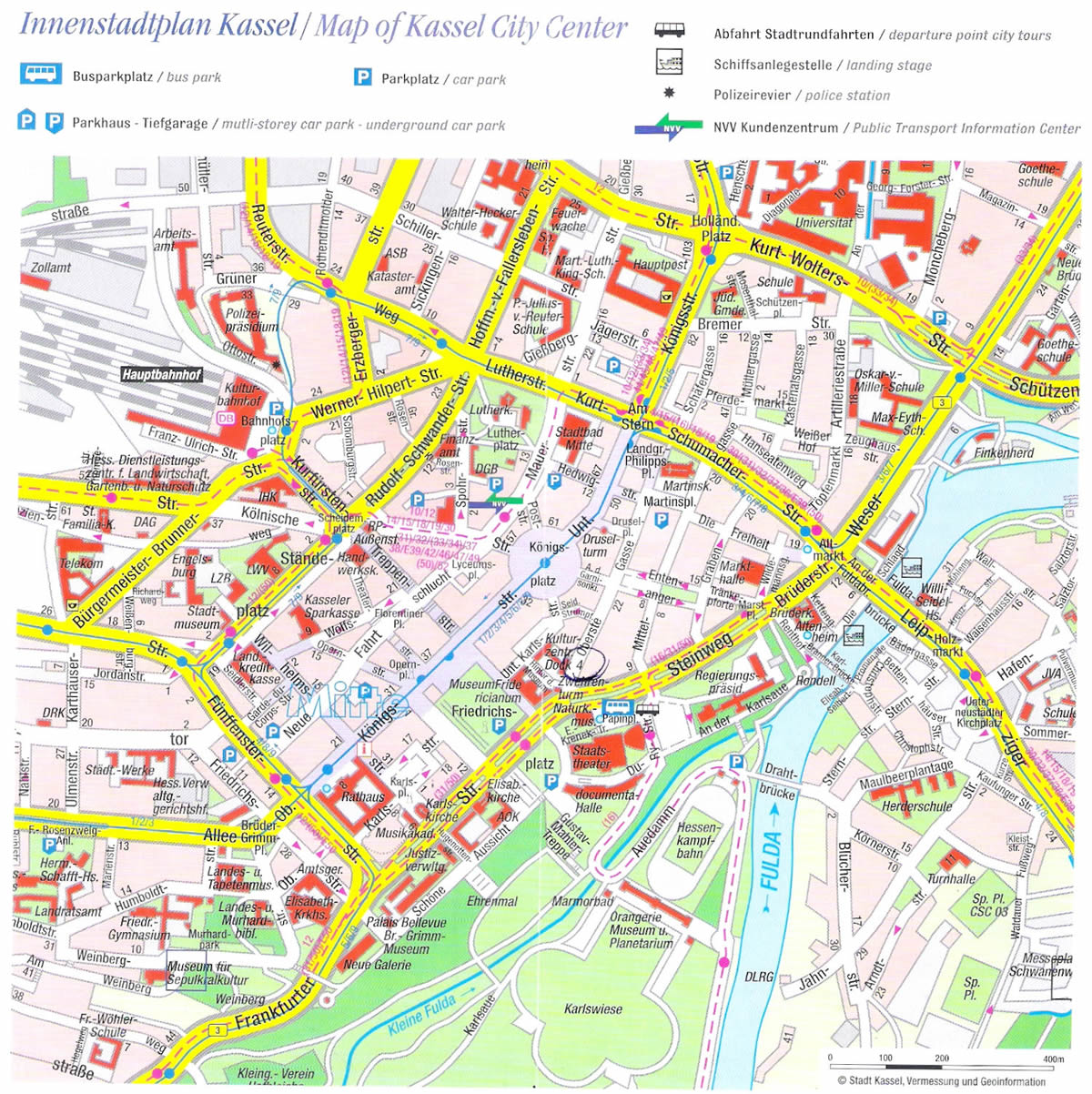 Kassel touristique plan
