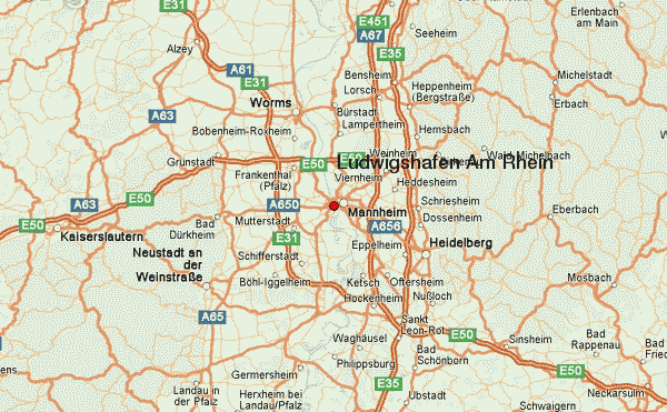 Ludwigshafen itineraire plan