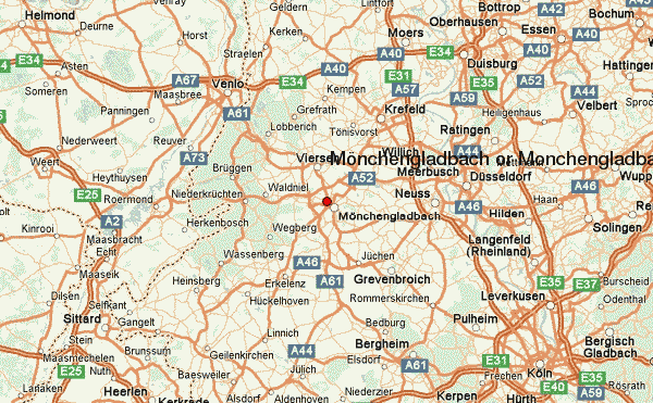 Monchengladbach itineraire plan