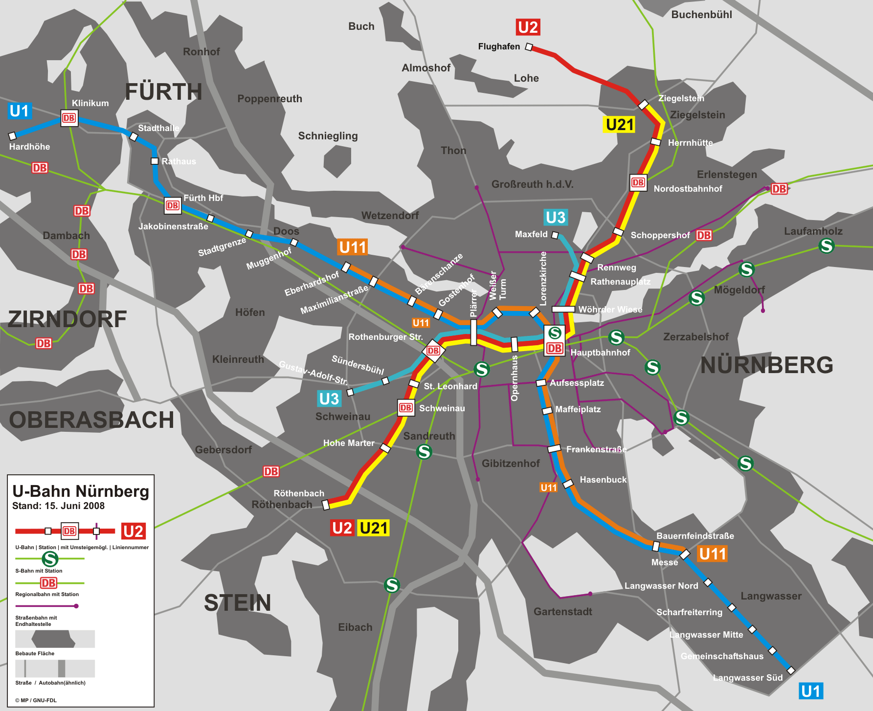 Nürnberg metro plan