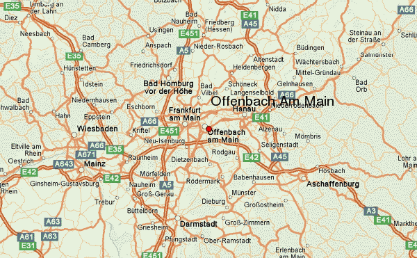 Offenbach itineraire plan