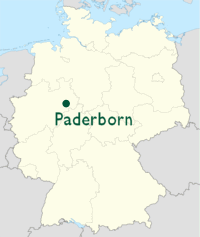 allemagne Paderborn plan