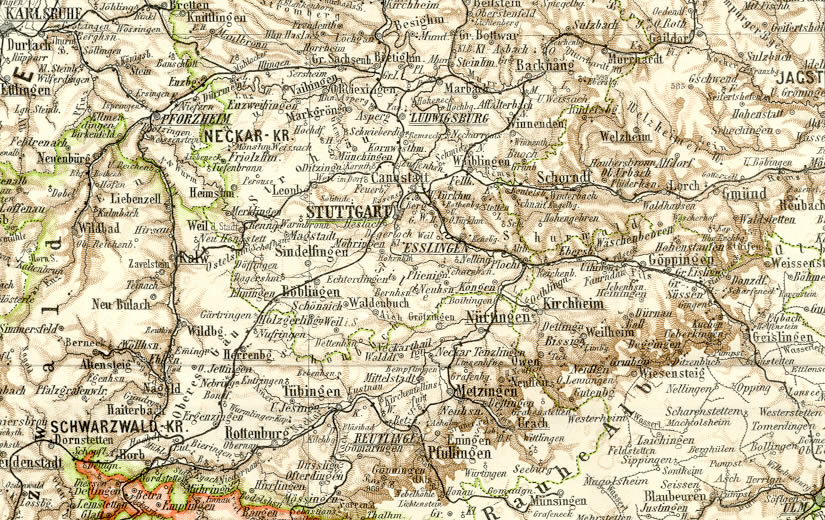 Pforzheim historique plan