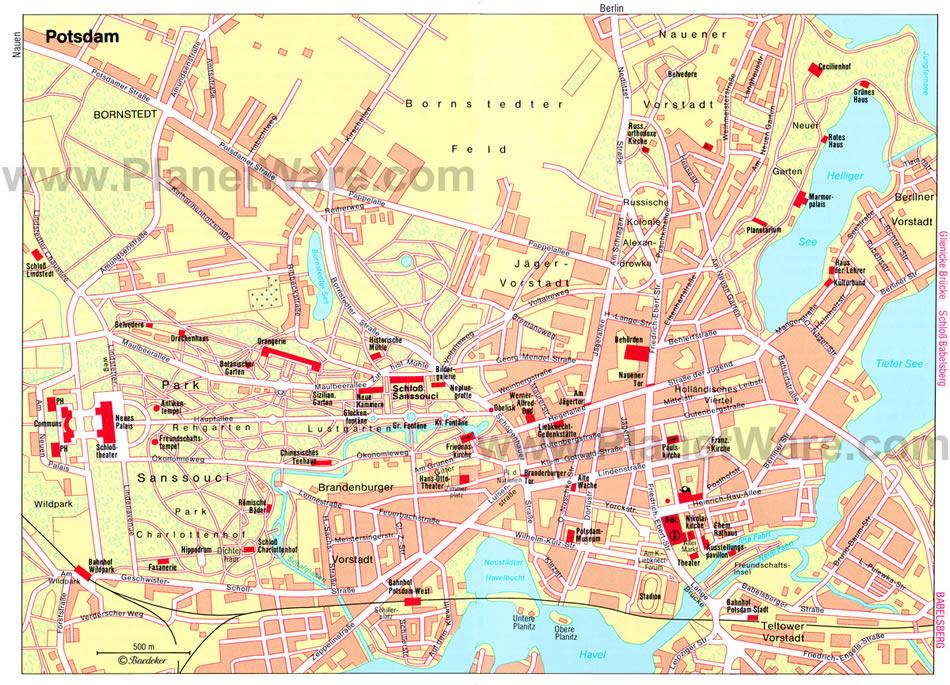 potsdam centre ville plan