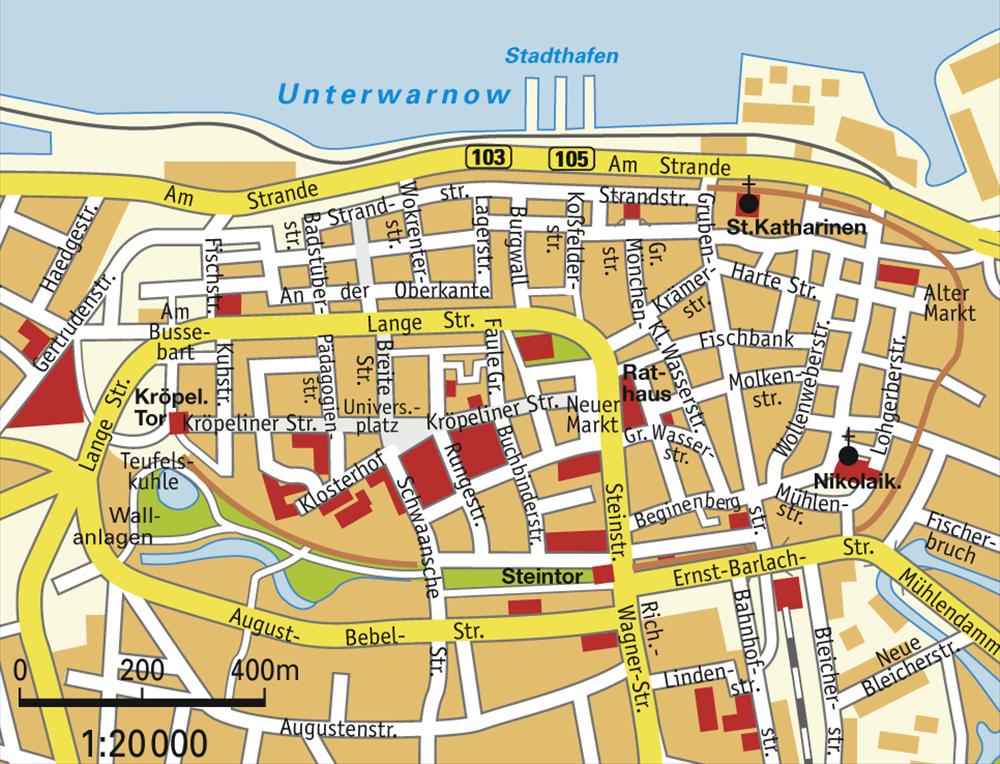 Rostock centre plan