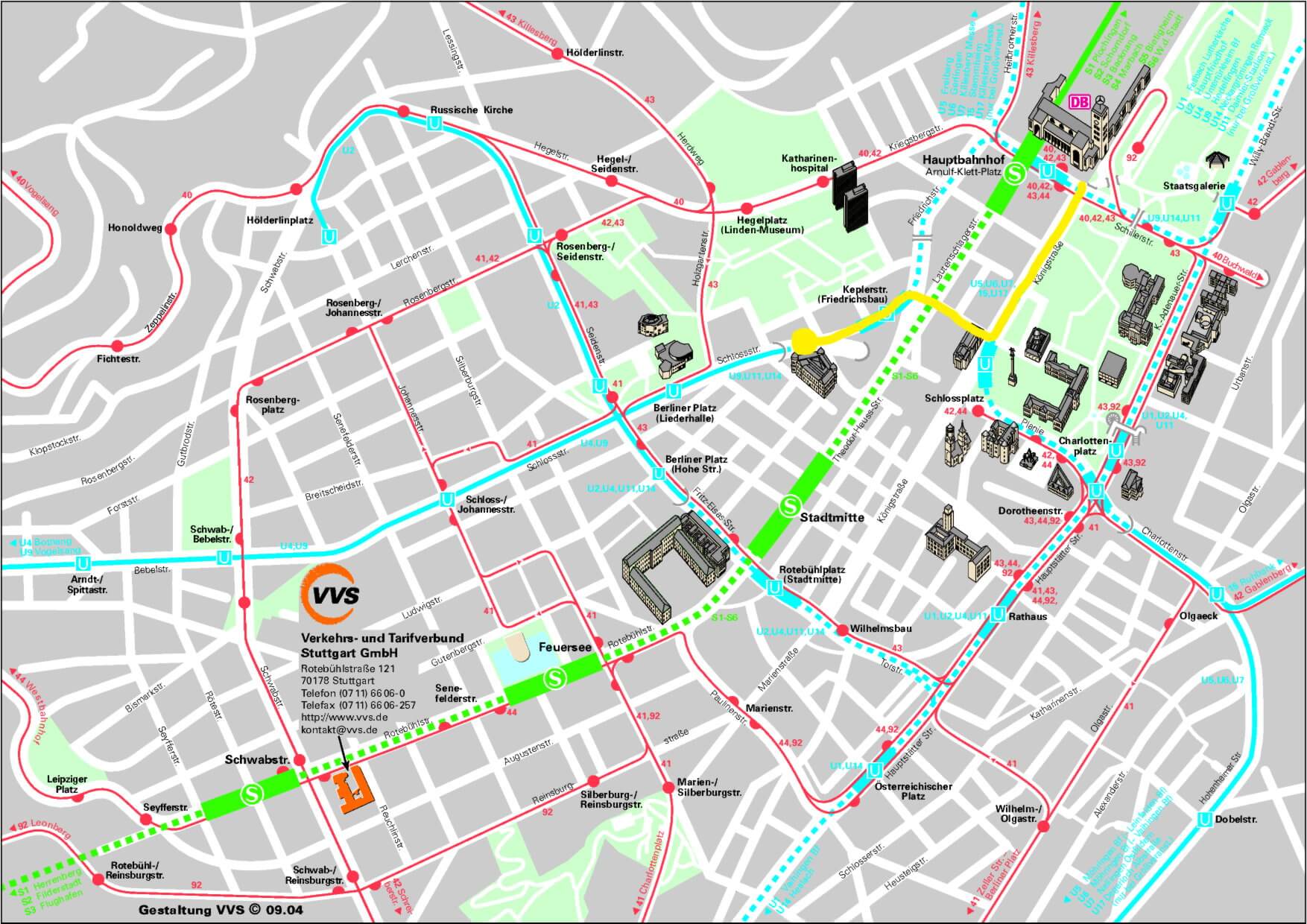 Stuttgart Street plan