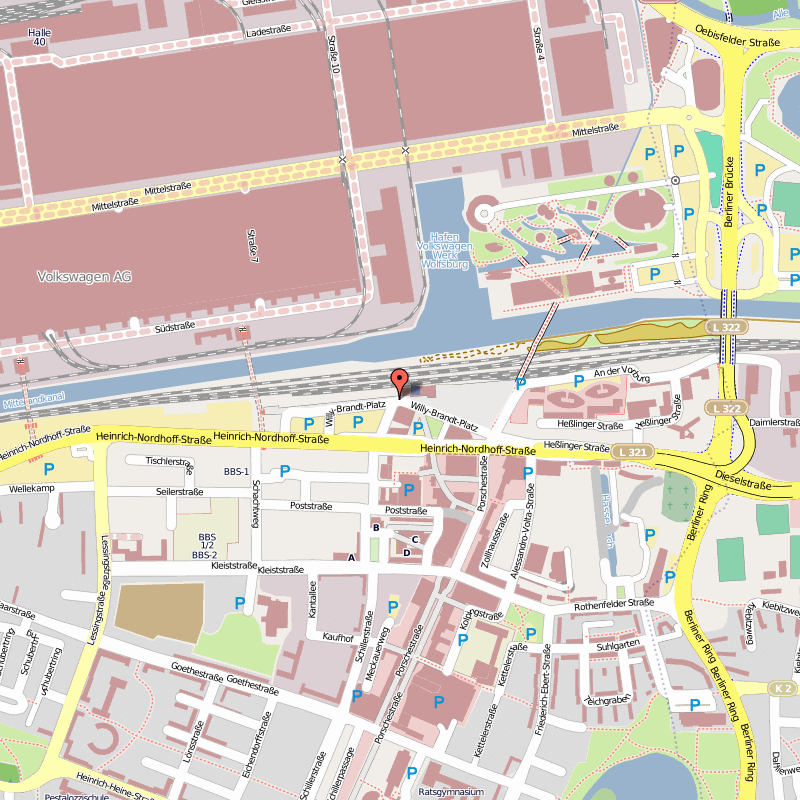 Wolfsburg street plan