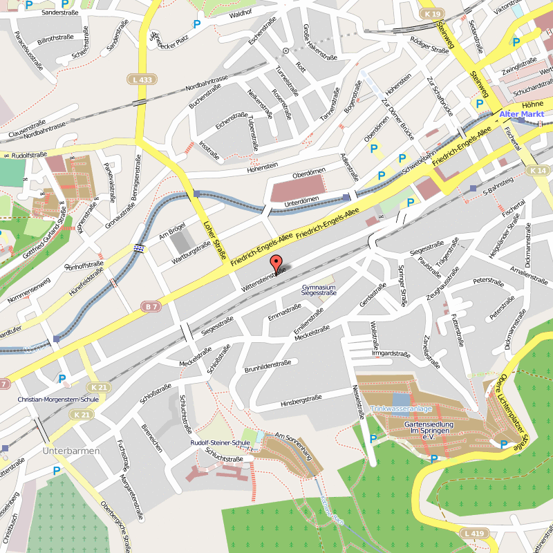 Wuppertal ville plan