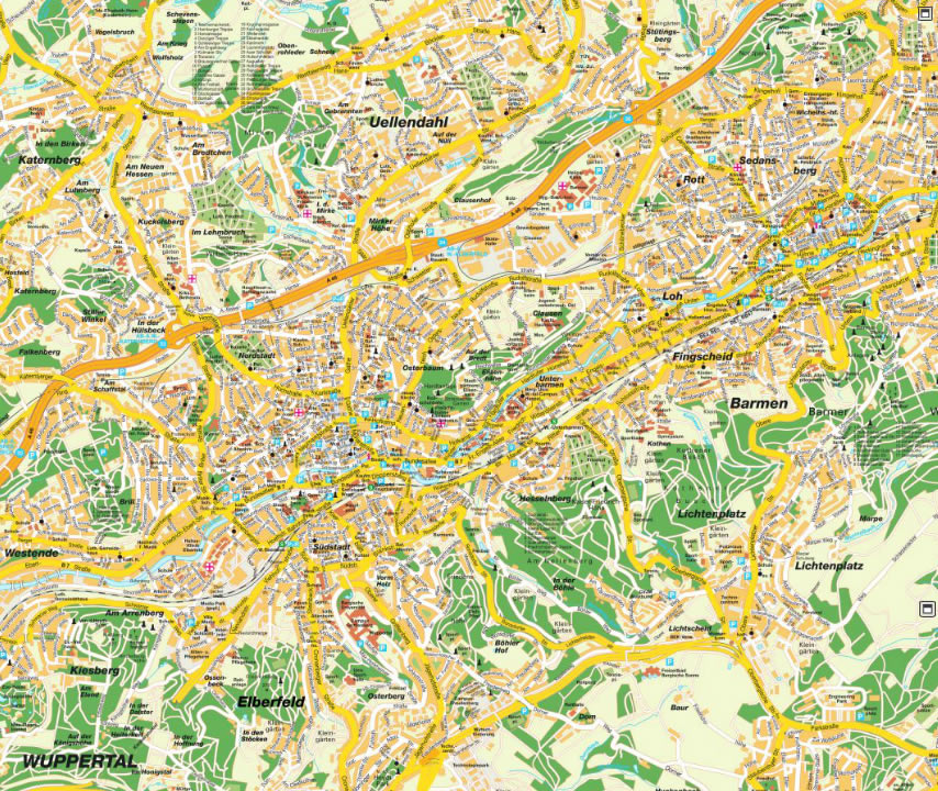 Wuppertal zone plan