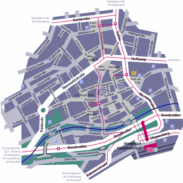 Wuppertal Street plan
