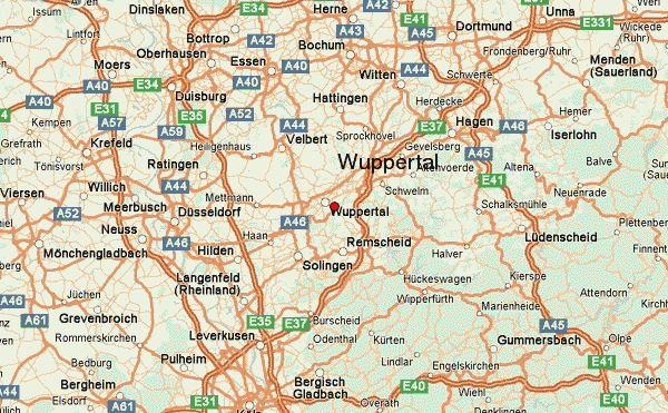 Wuppertal itineraire plan