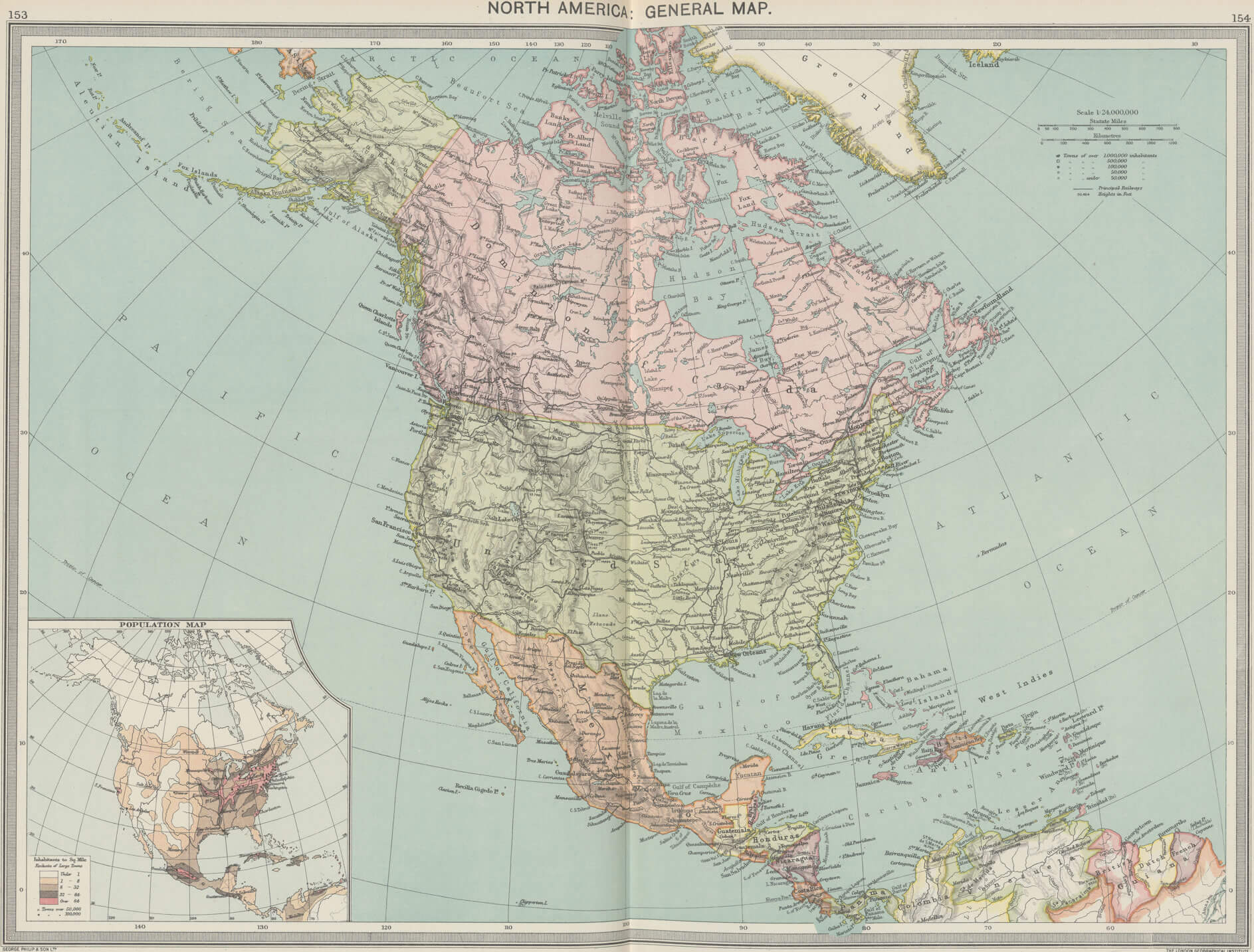 Atlas historique Amerique du Nord 1908