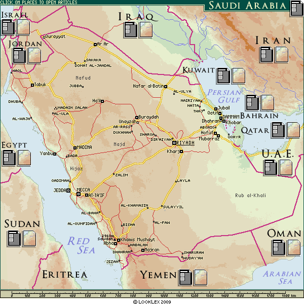 Arabie Saoudite huile pipeline carte