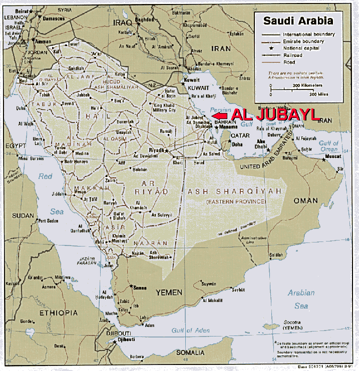 Arabie Saoudite Al Jubayl plan