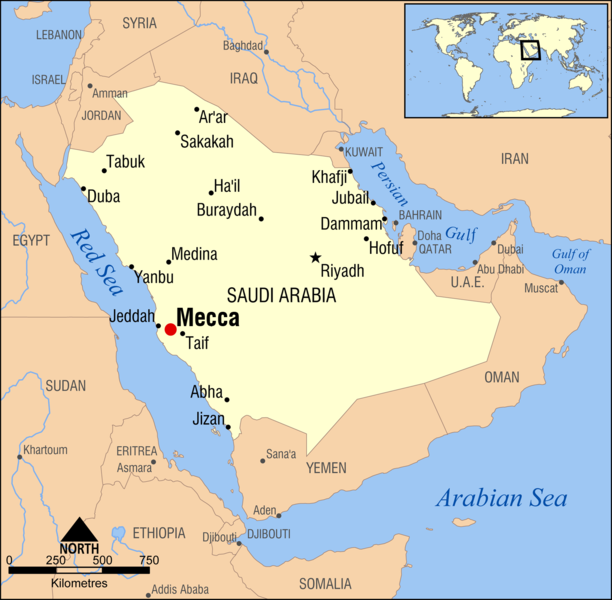 Mecca Arabie Saoudite plan