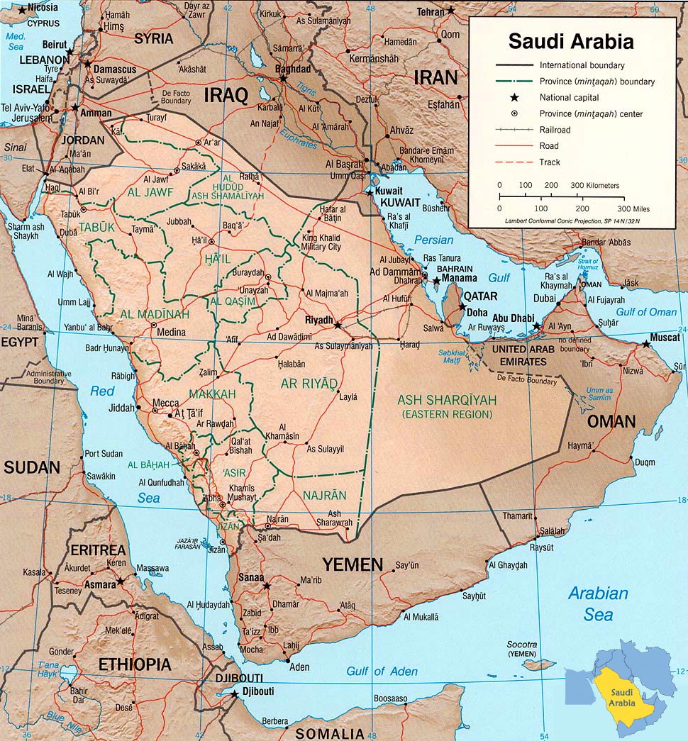 Arabie Saoudite physique plan riyadh
