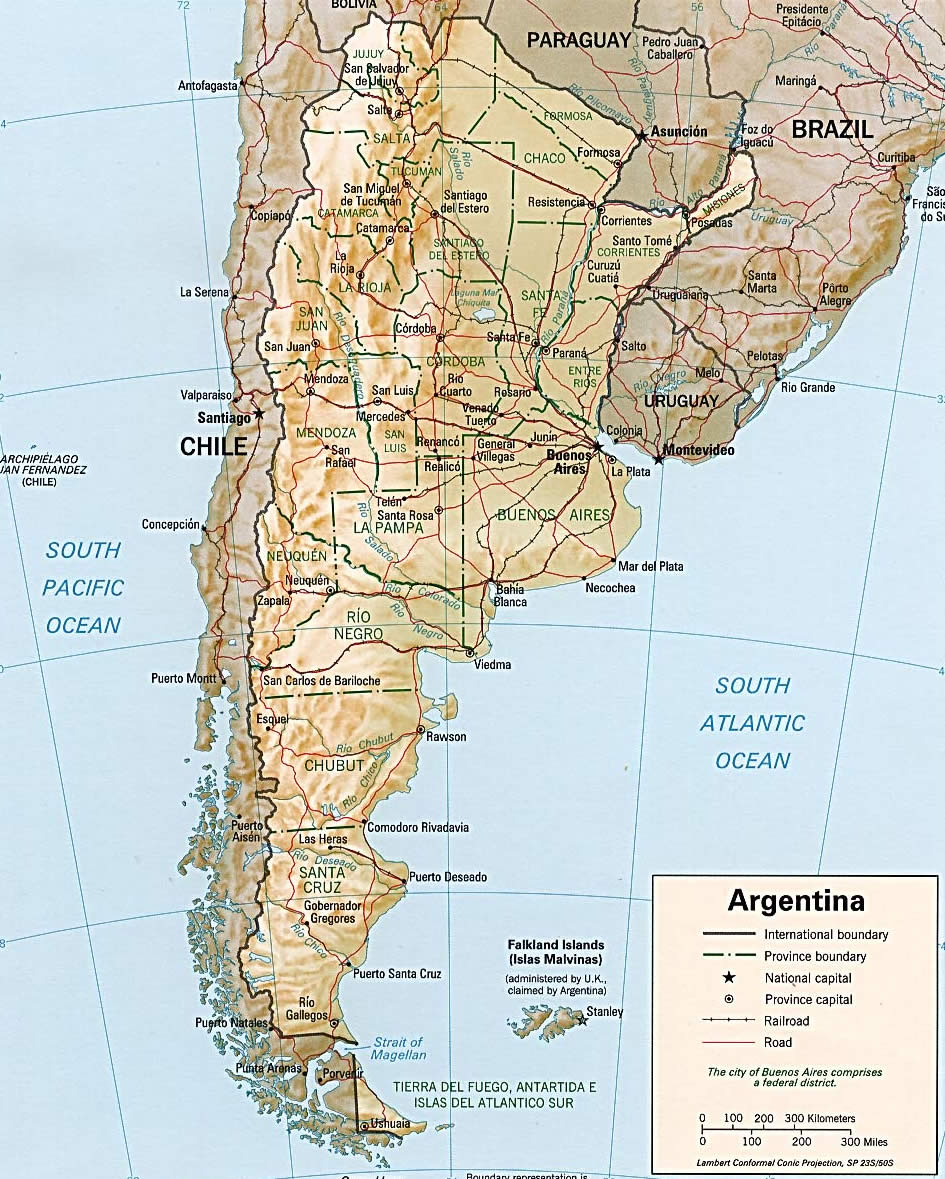 argentine soulagement carte