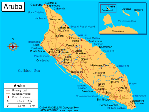 carte du Aruba