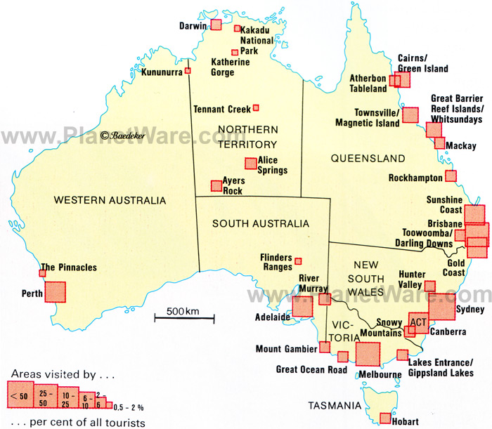 australie tourisme carte