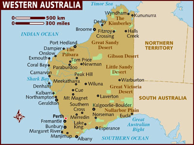 occidental australie Broome plan