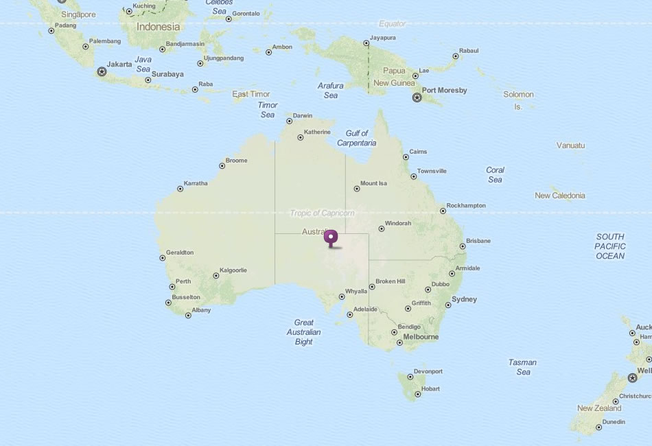 carte du australie