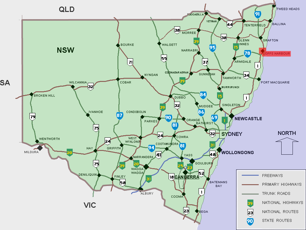 Coffs port location plan