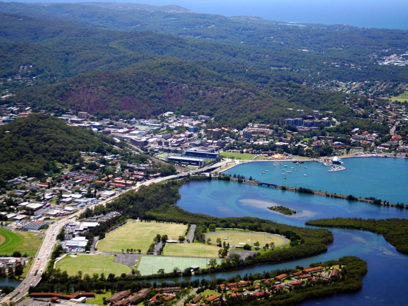 gosford aerial view