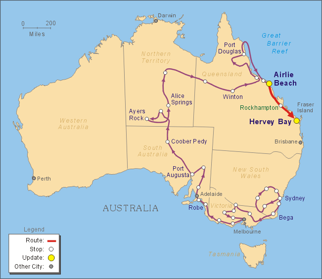 hervey bay plan australie