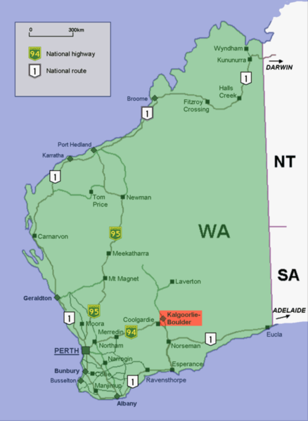 Kalgoorlie plan occidental australie