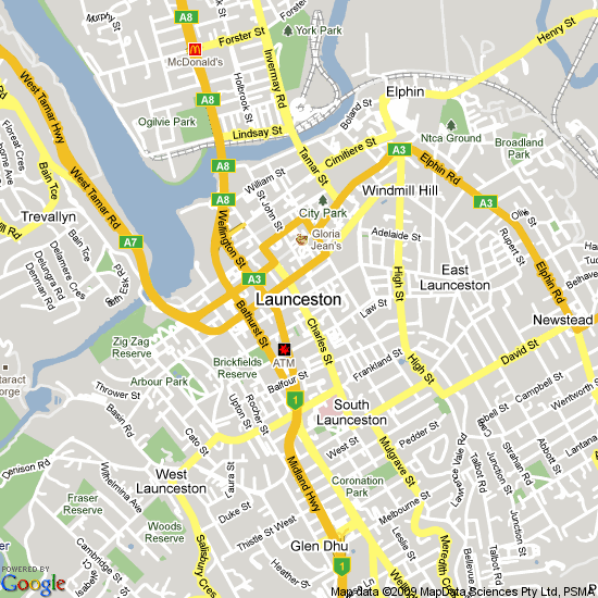 Launceston Tasmania plan