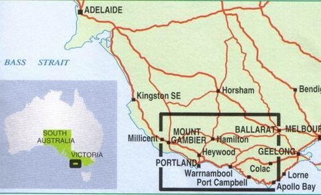 plan de Mount Gambier