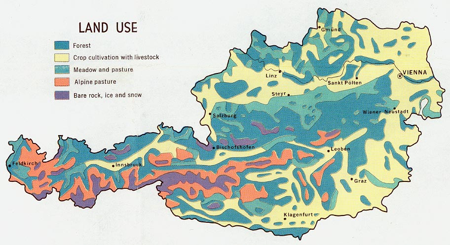 autriche land carte