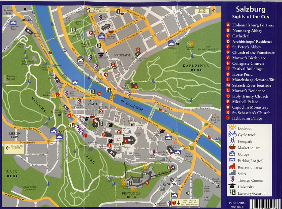 Salzburg touristique plan