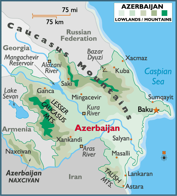 azerbaidjan carte