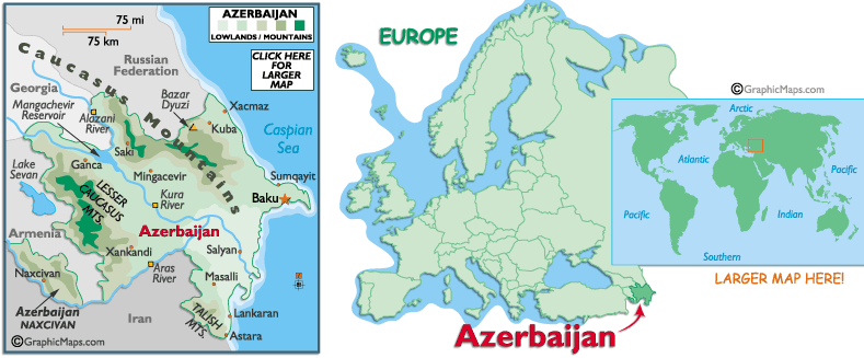 azerbaidjan carte