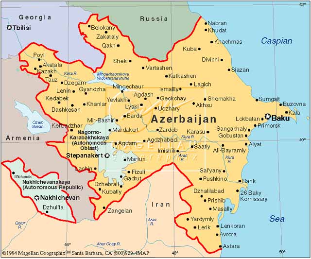 azerbaidjan carte