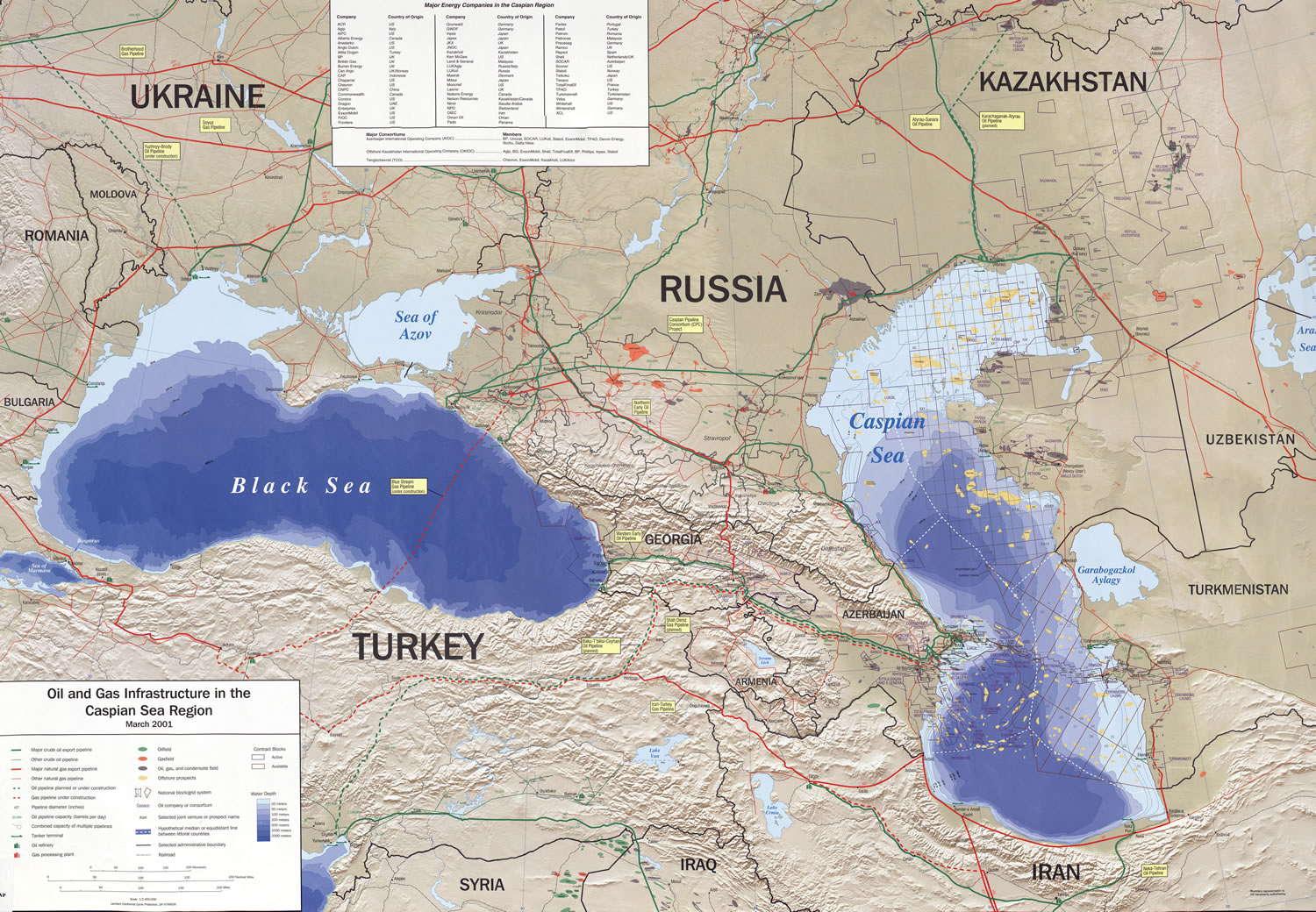azerbaidjan caspian mer huile gas