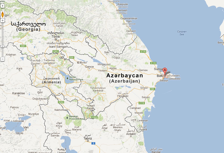 plan de baku azerbaidjan
