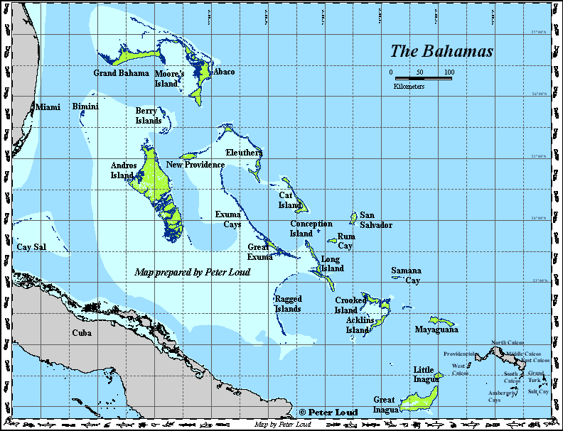 bahamas Iles carte
