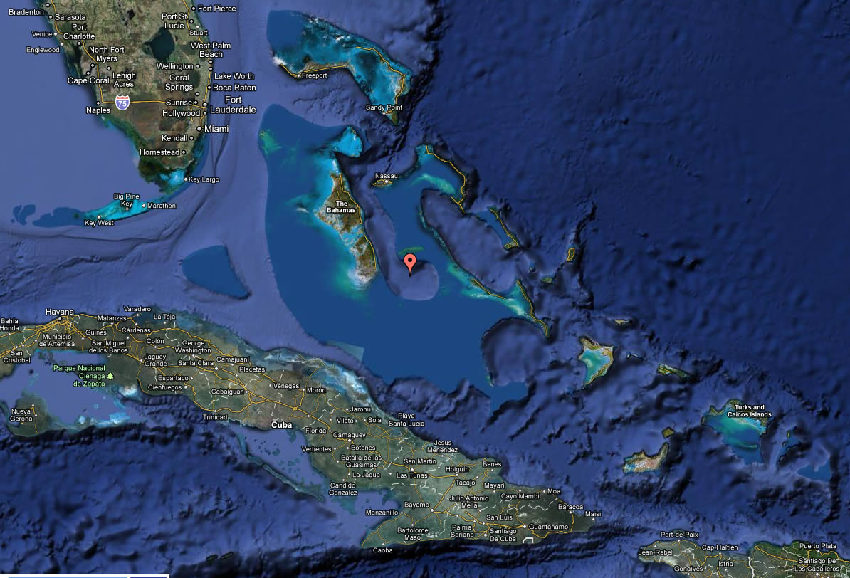 satellite image du bahamas