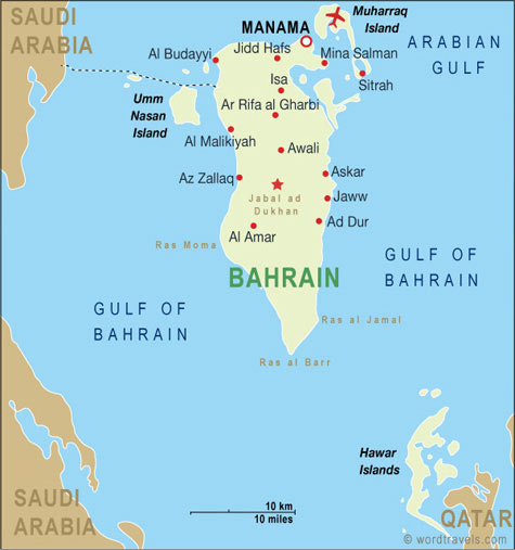 bahrein carte