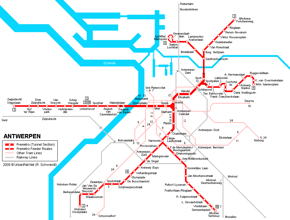 Antwerpen metro plan