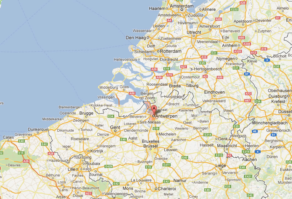 plan de Antwerpen belgique
